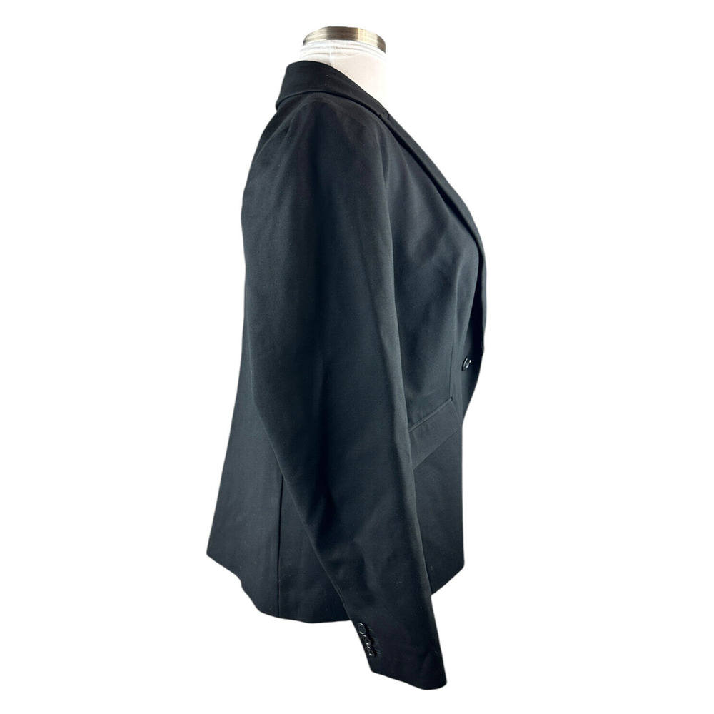 J. Crew Black Ponte Blazer Office Minimalist Women's Plus Size 18 Style J8062 - Picture 9 of 14